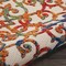 Homeroots 4 ft. Round Rainbow Colored Indoor & Outdoor Area Rug 385030 - alternate 2